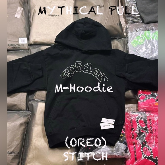 Sp5der Other - OREO BLACK SP5DER HOOD